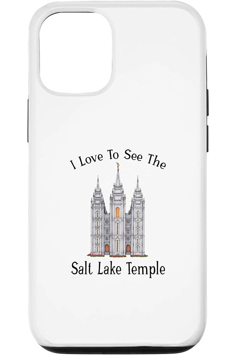 ソルトレイクテンプル I love to see my temple, color iPhone Phone Case