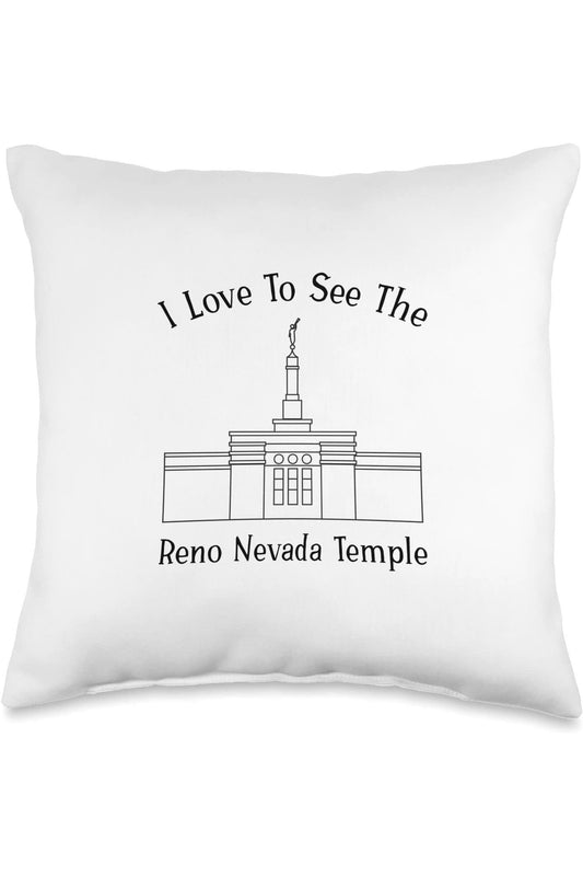 Reno Nevada Temple Throw Pillows - Happy Style (English) US