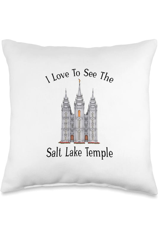 Salt Lake Temple Throw Pillows - Happy Style (English) US