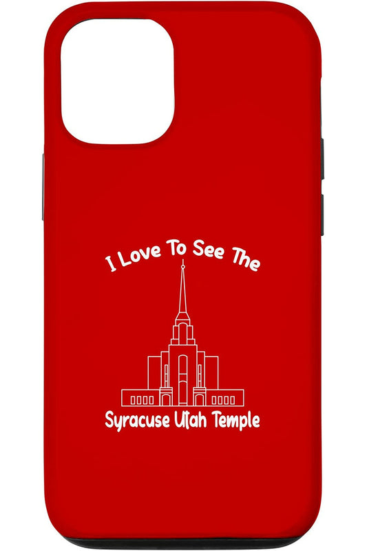 Syracuse Utah Temple Apple iPhone Cases - Primary Style (English) US