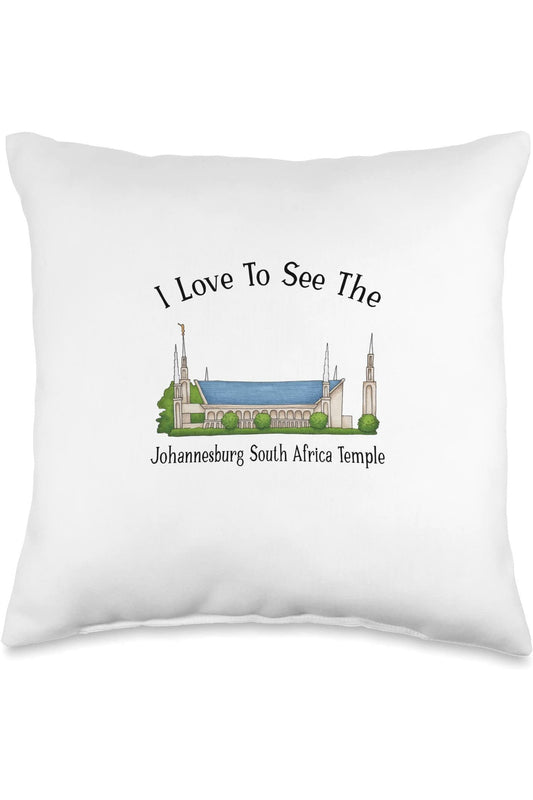 Johannesburg South Africa Temple Throw Pillows - Happy Style (English) US