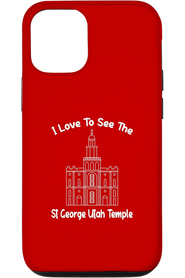 St George Utah Temple Apple iPhone Cases - Primary Style (English) US