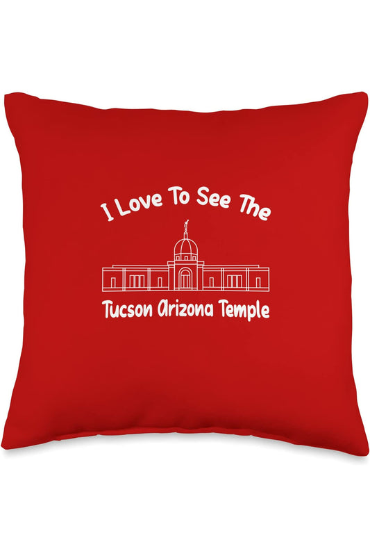 Tucson Arizona Temple Throw Pillows - Primary Style (English) US