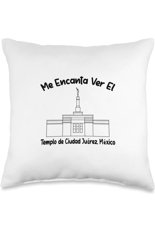 Ciudad Juarez Mexico Temple Throw Pillows - Primary Style (Spanish) US