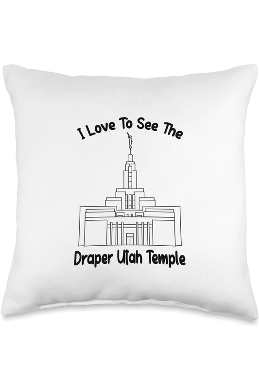 Draper Utah Temple Throw Pillows - Primary Style (English) US