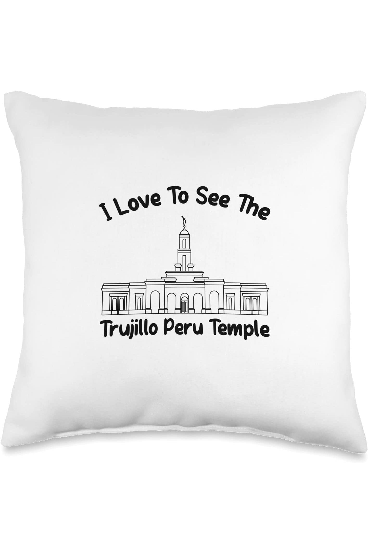 Trujillo Peru Temple Throw Pillows - Primary Style (English) US