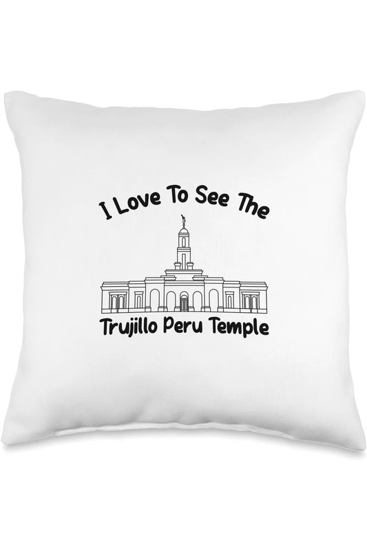 Trujillo Peru Temple Throw Pillows - Primary Style (English) US