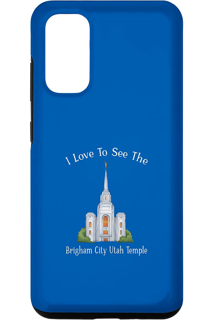 Brigham City Utah Temple Samsung Phone Cases - Happy Style (English) US