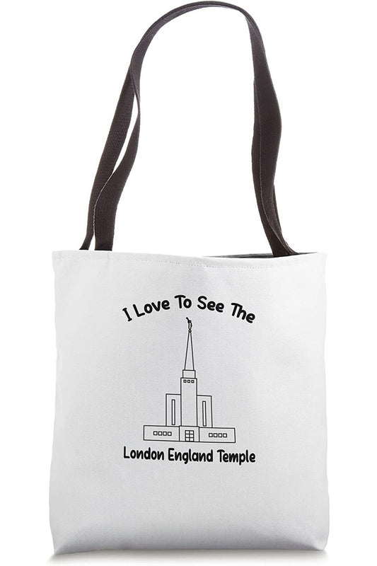 London England Temple Tote Bag - Primary Style (English) US