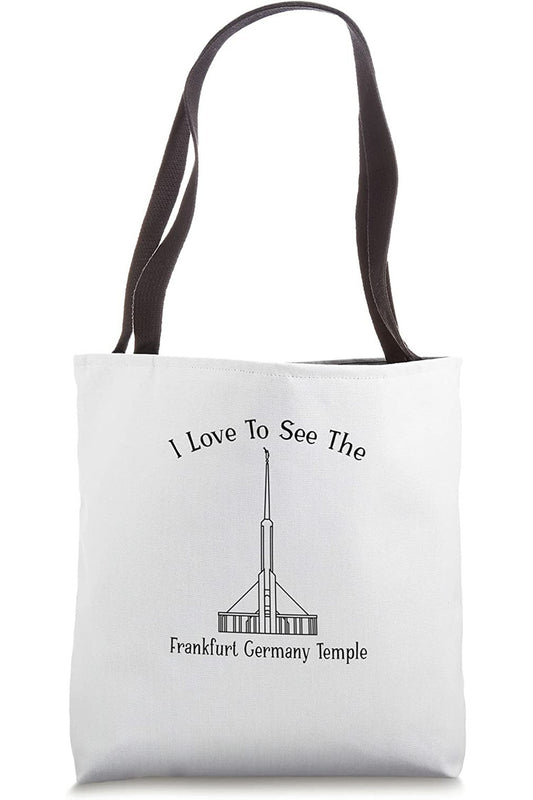 Frankfurt Germany Temple Tote Bag - Happy Style (German) US