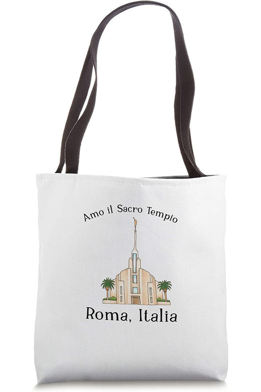 Rome Italy Temple Tote Bag - Happy Style (Italian) US