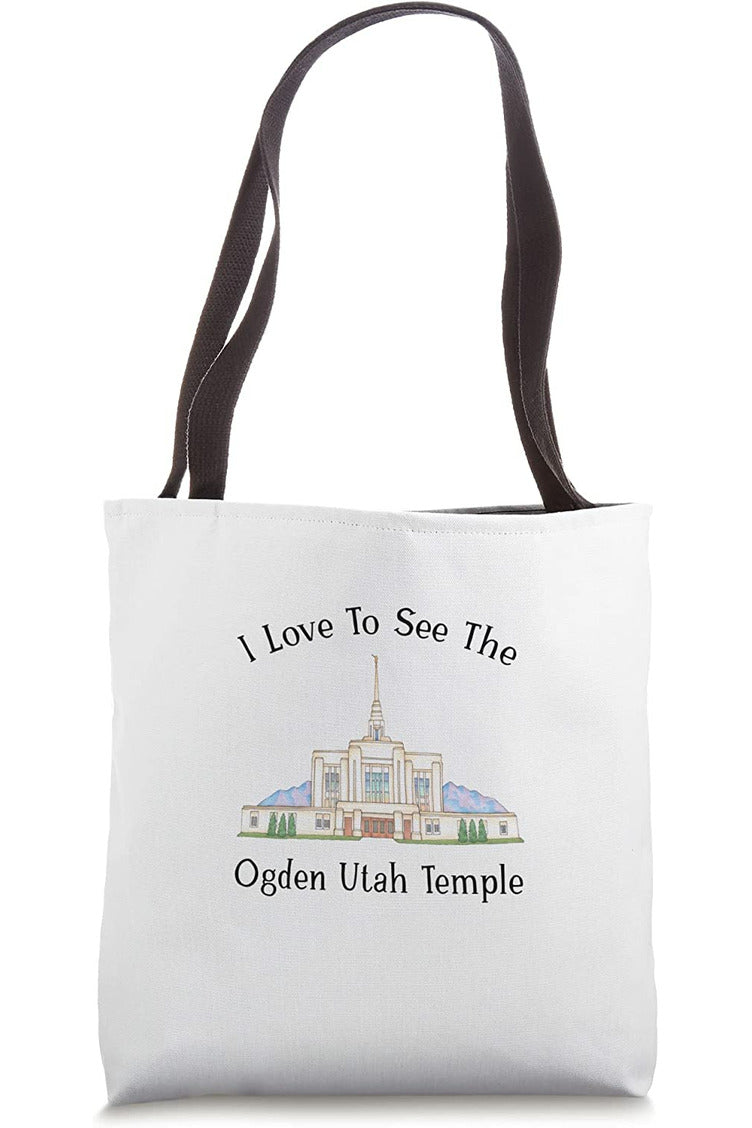 Ogden Utah Temple Tote Bag - Happy Style (English) US