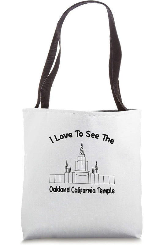Oakland California Temple Tote Bag - Primary Style (English) US