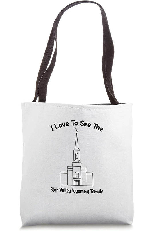 Star Valley Wyoming Temple Tote Bag - Primary Style (English) US