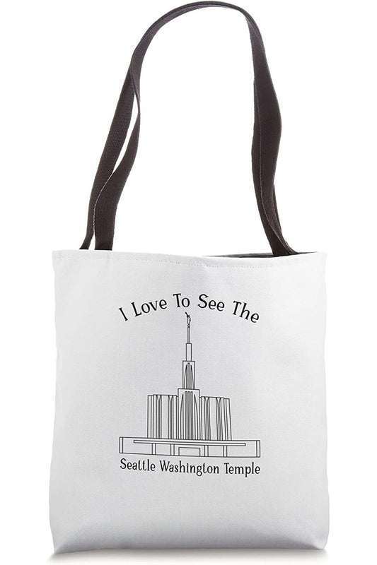 Seattle Washington Temple Tote Bag - Happy Style (English) US