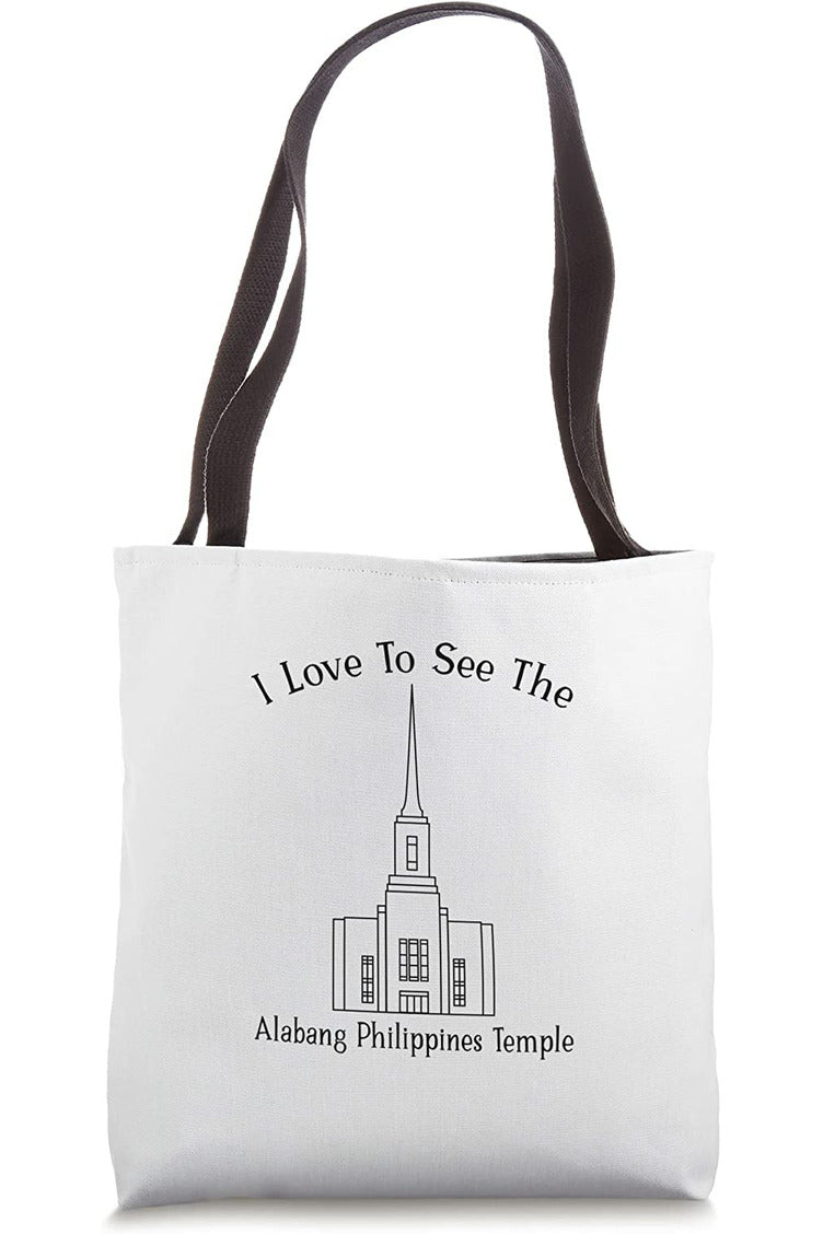 Alabang Philippines Temple Tote Bag - Happy Style (English) US