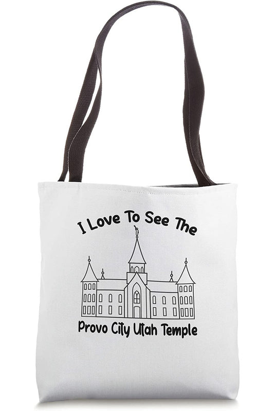 Provo City Center Utah Temple Tote Bag -  Style (English) US