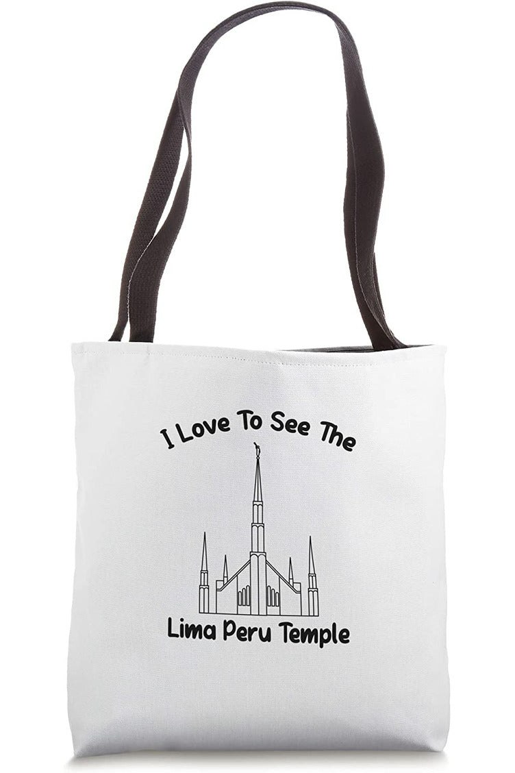 Lima Peru Temple Tote Bag - Primary Style (English) US