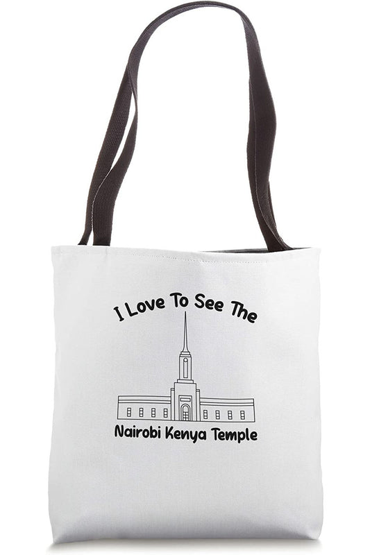 Nairobi Kenya Temple Tote Bag - Primary Style (English) US