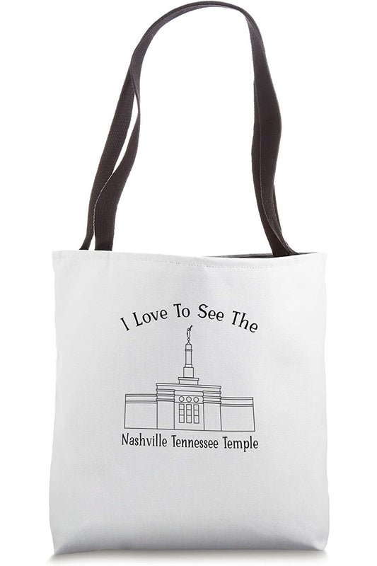 Nashville Tennessee Temple Tote Bag - Happy Style (English) US