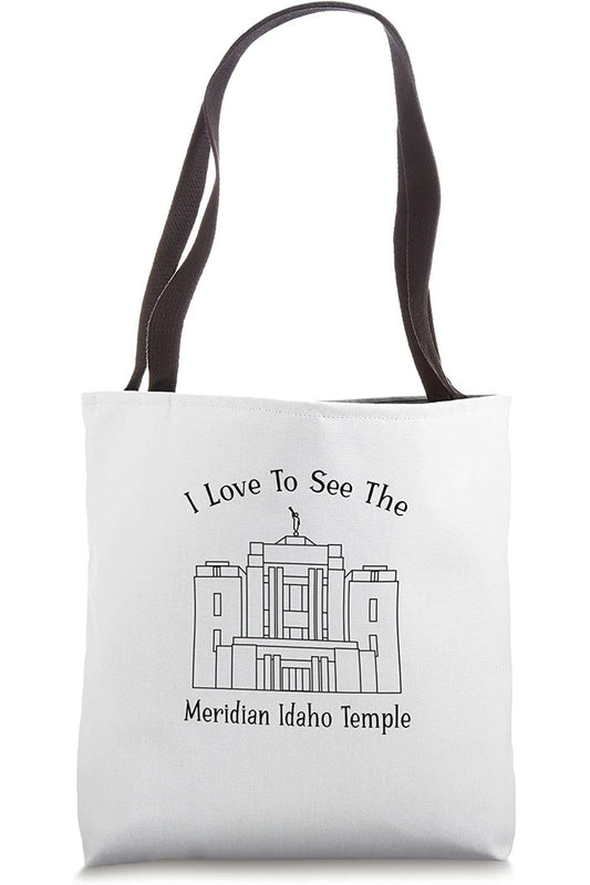 Meridian Idaho Temple Tote Bag - Happy Style (English) US