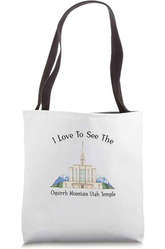 Oquirrh Mountain Utah Temple Tote Bag - Happy Style (English) US