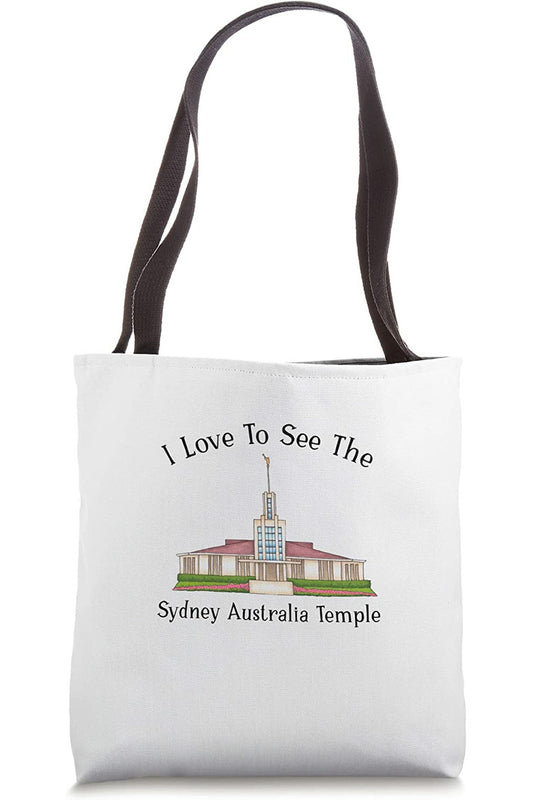 Sydney Australia Temple Tote Bag - Happy Style (English) US