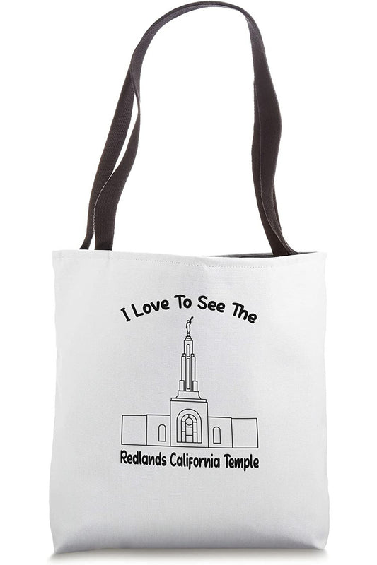 Redlands California Temple Tote Bag - Primary Style (English) US