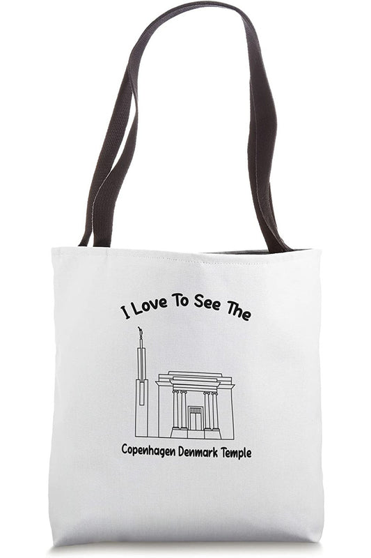 Copenhagen Denmark Temple Tote Bag - Primary Style (English) US