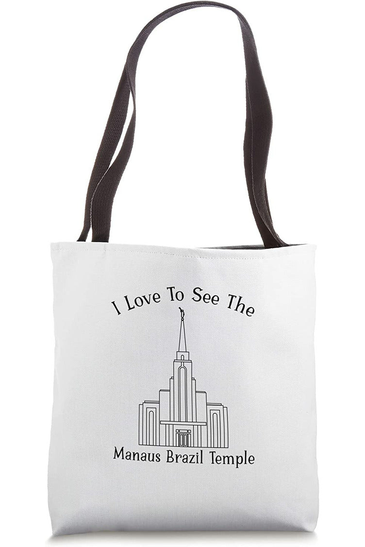 Manaus Brazil Temple Tote Bag - Happy Style (English) US