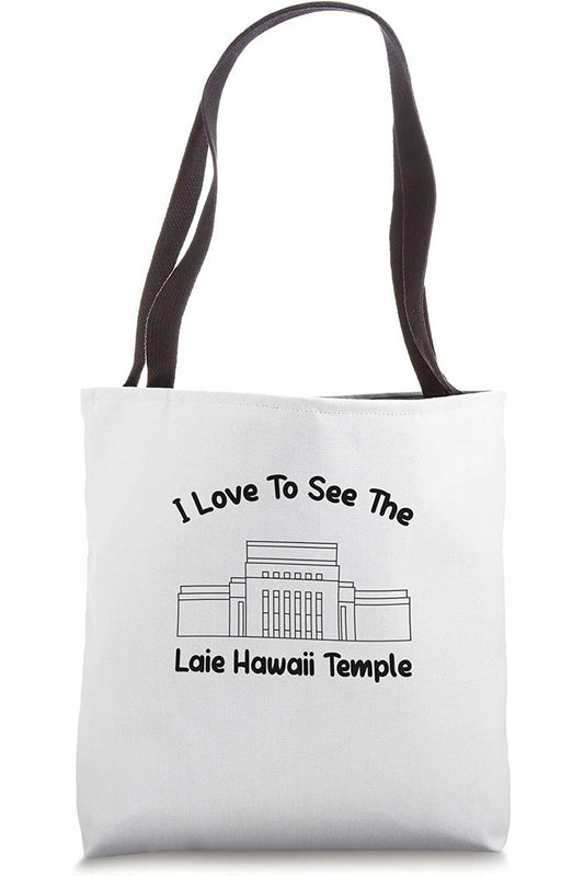 Laie Hawaii Temple Tote Bag - Primary Style (English) US