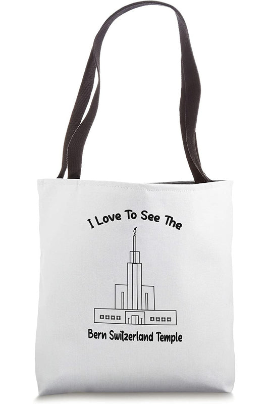 Bern Switzerland Temple Tote Bag - Primary Style (English) US