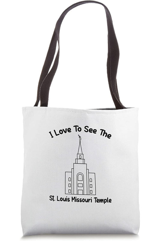 St Louis Missouri Temple Tote Bag - Primary Style (English) US