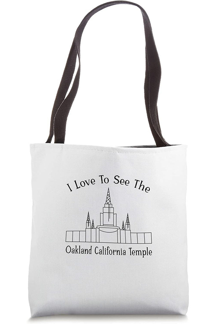 Oakland California Temple Tote Bag - Happy Style (English) US
