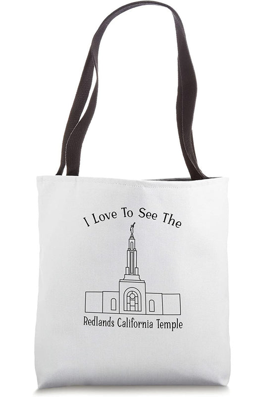 Redlands California Temple Tote Bag - Happy Style (English) US