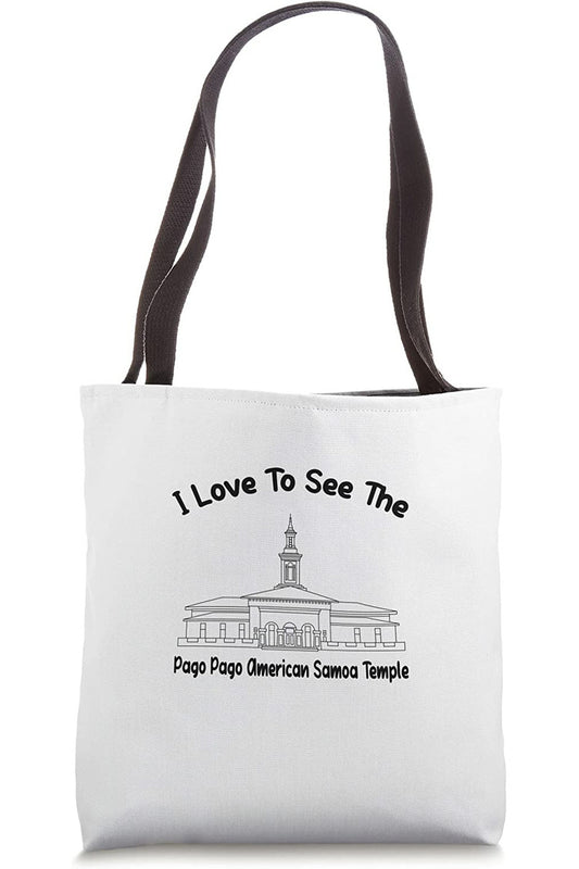 Pago Pago American Samoa Temple Tote Bag - Primary Style (English) US