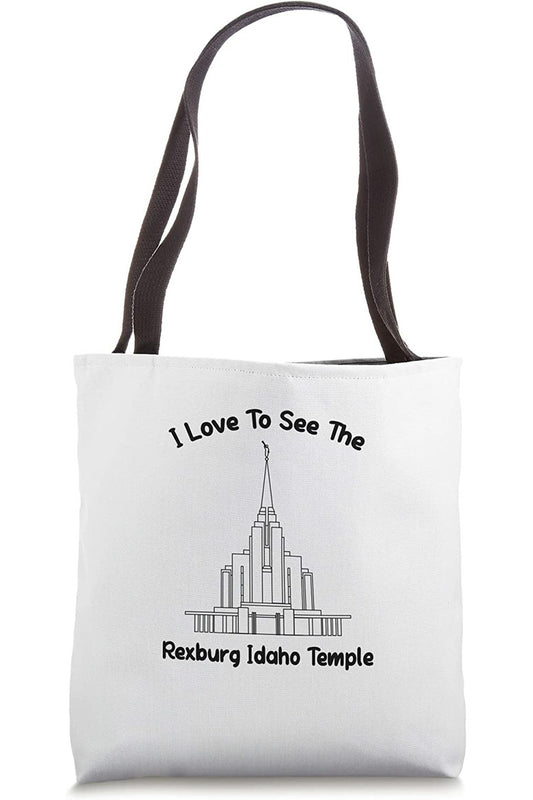 Rexburg Idaho Temple Tote Bag - Primary Style (English) US