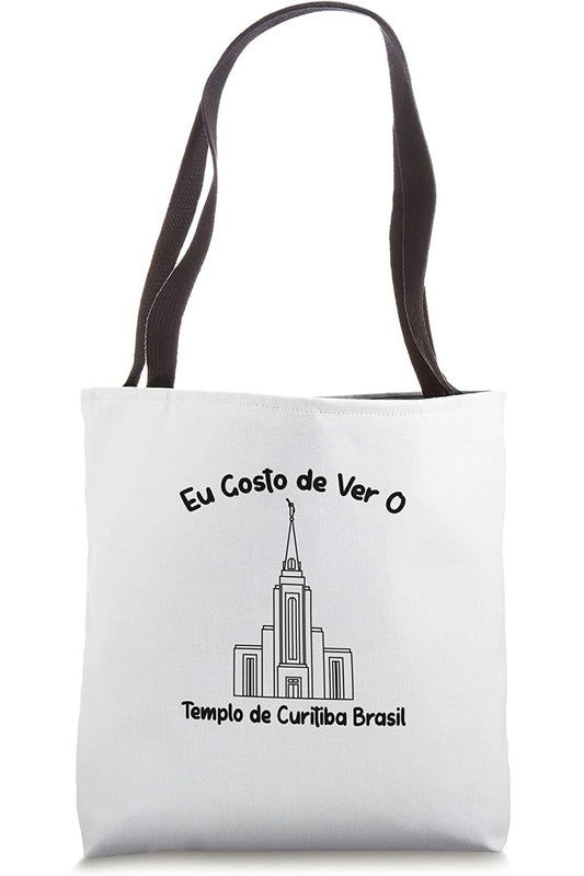 Curitiba Brazil Temple Tote Bag - Primary Style (Portuguese) US
