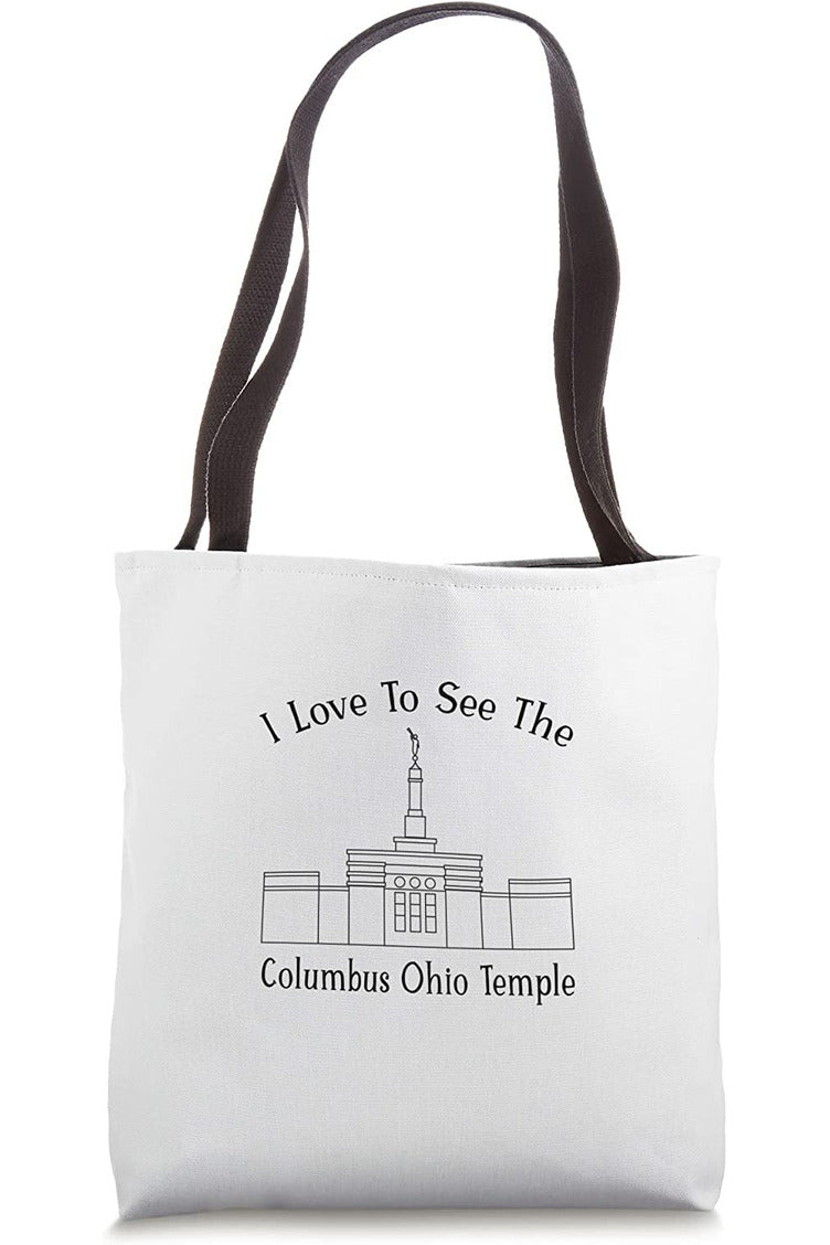 Columbus Ohio Temple Tote Bag - Happy Style (English) US