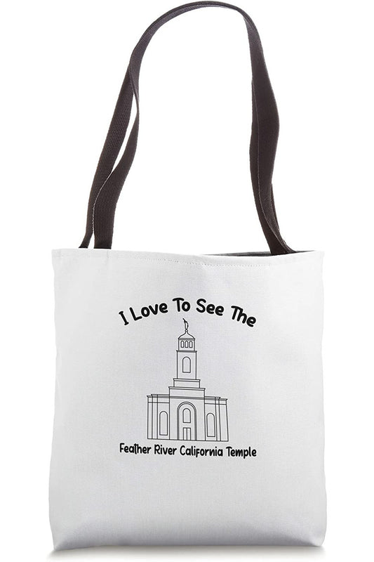 Feather River California Temple Tote Bag - Primary Style (English) US