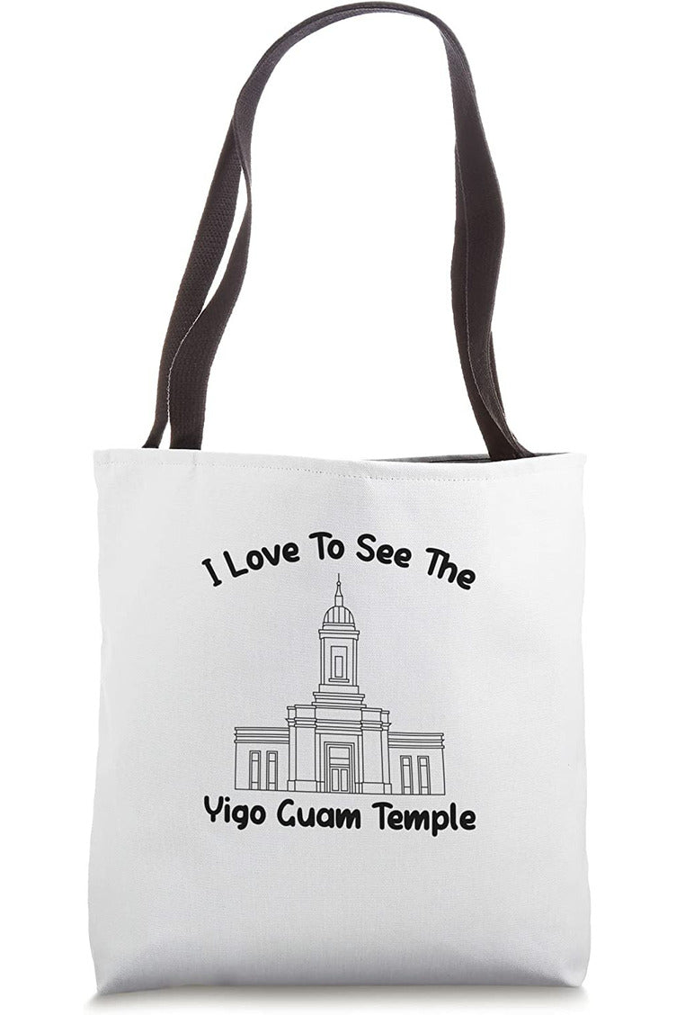 Yigo Guam Temple Tote Bag - Primary Style (English) US