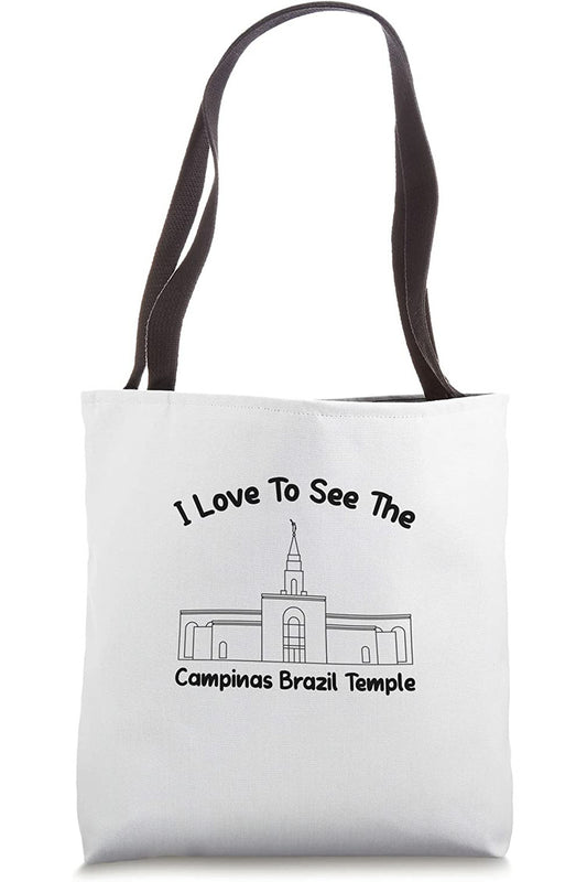Campinas Brazil Temple Tote Bag - Primary Style (English) US