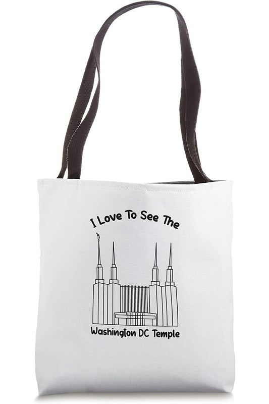 Washington DC Temple Tote Bag - Primary Style (English) US