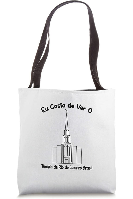 Rio de Janeiro Brazil Temple Tote Bag - Primary Style (Portuguese) US