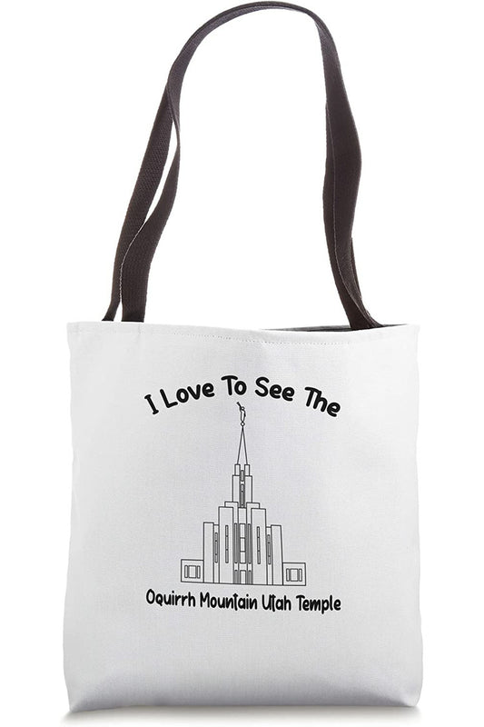 Oquirrh Mountain Utah Temple Tote Bag - Primary Style (English) US