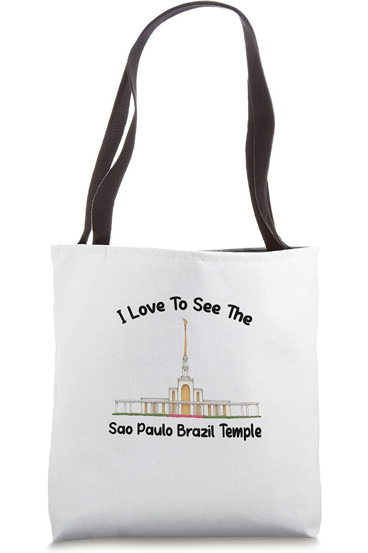 Sao Paulo Brazil Temple Tote Bag - Primary Style (English) US
