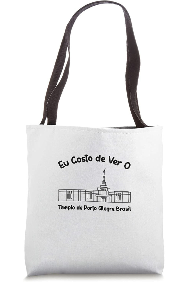 Porto Alegre Brazil Temple Tote Bag - Primary Style (Portuguese) US
