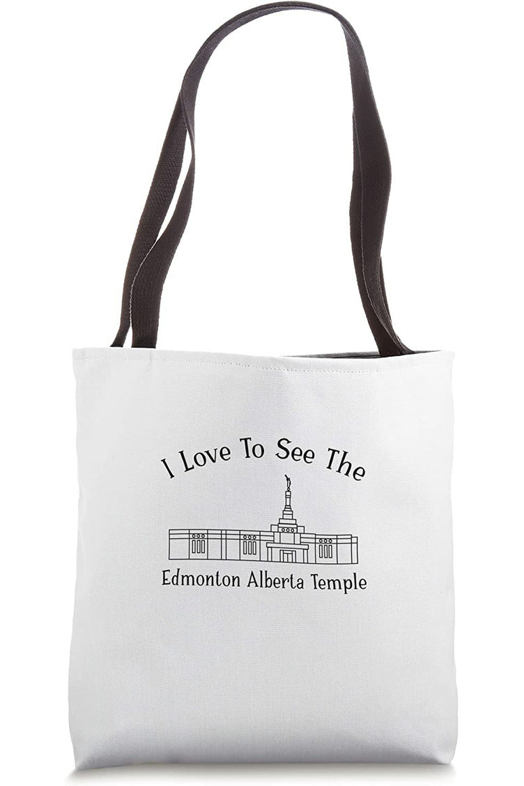 Edmonton Alberta Temple Tote Bag - Happy Style (English) US