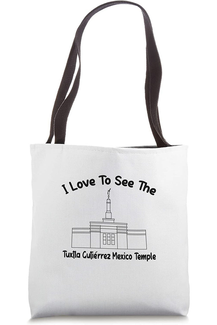 Tuxtla Gutierrez Mexico Temple Tote Bag - Primary Style (English) US