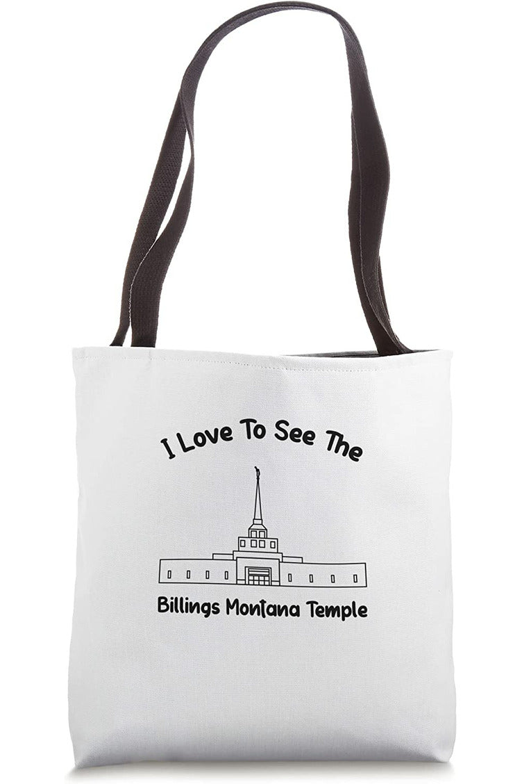 Billings Montana Temple Tote Bag -  Style (English) US